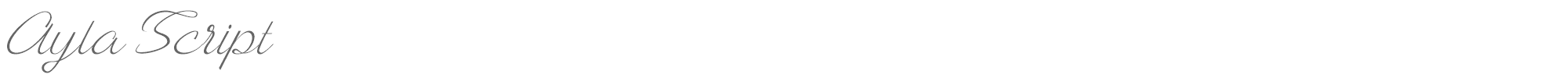 Ayla Script Ayla script Free Demo.ttf font preview